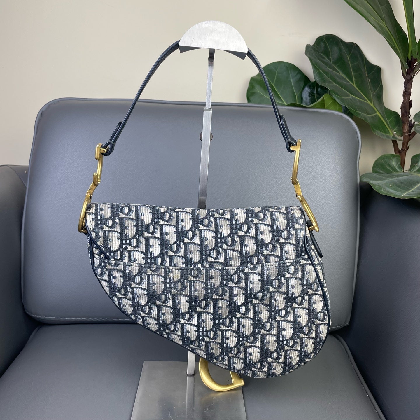Very Good ( Rank A)｜Dior Trotter Saddle Shoulder Bag Medium