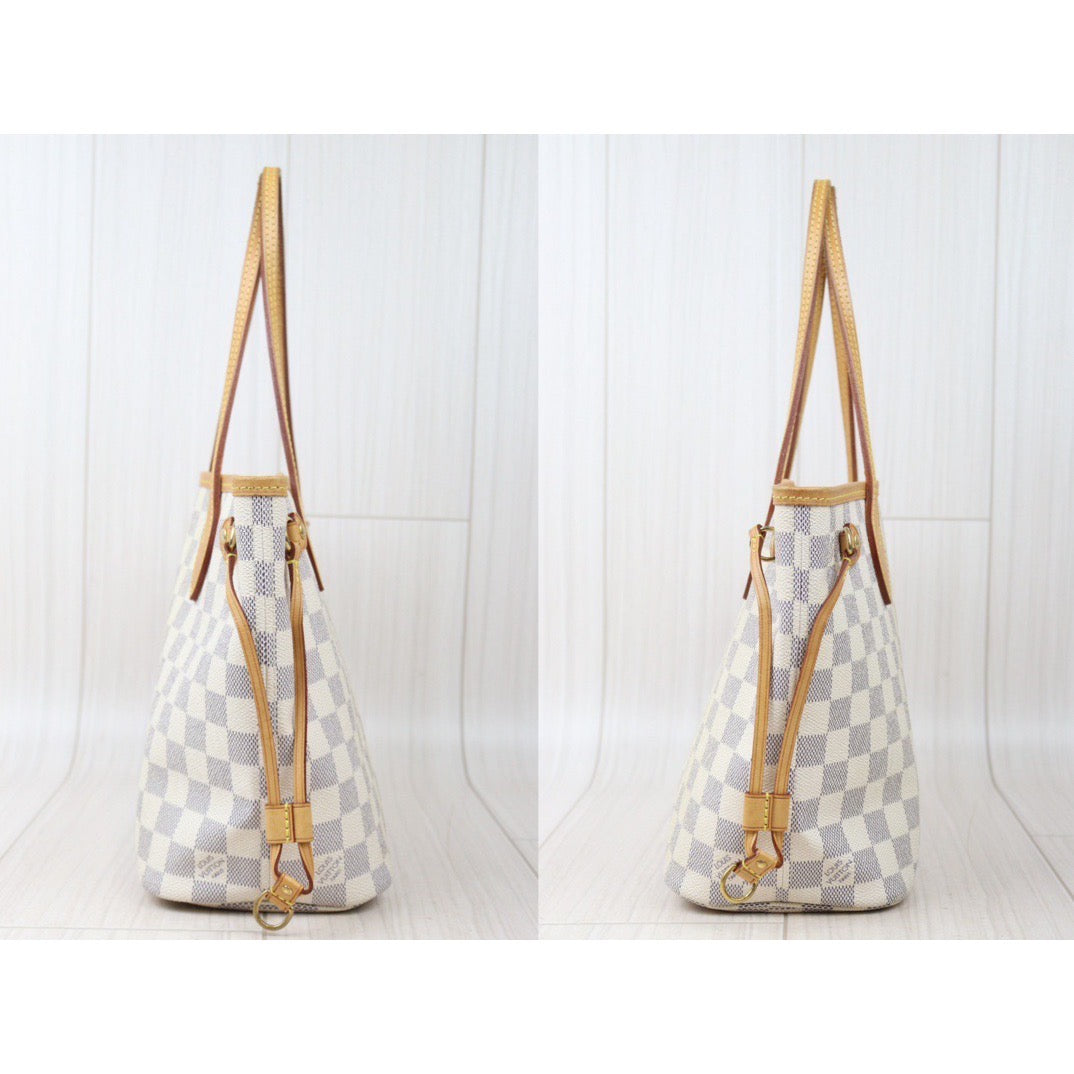 Rank AB ｜LV Damier Azur nevefull PM Shoulder Bag  With Pouch｜P24071107