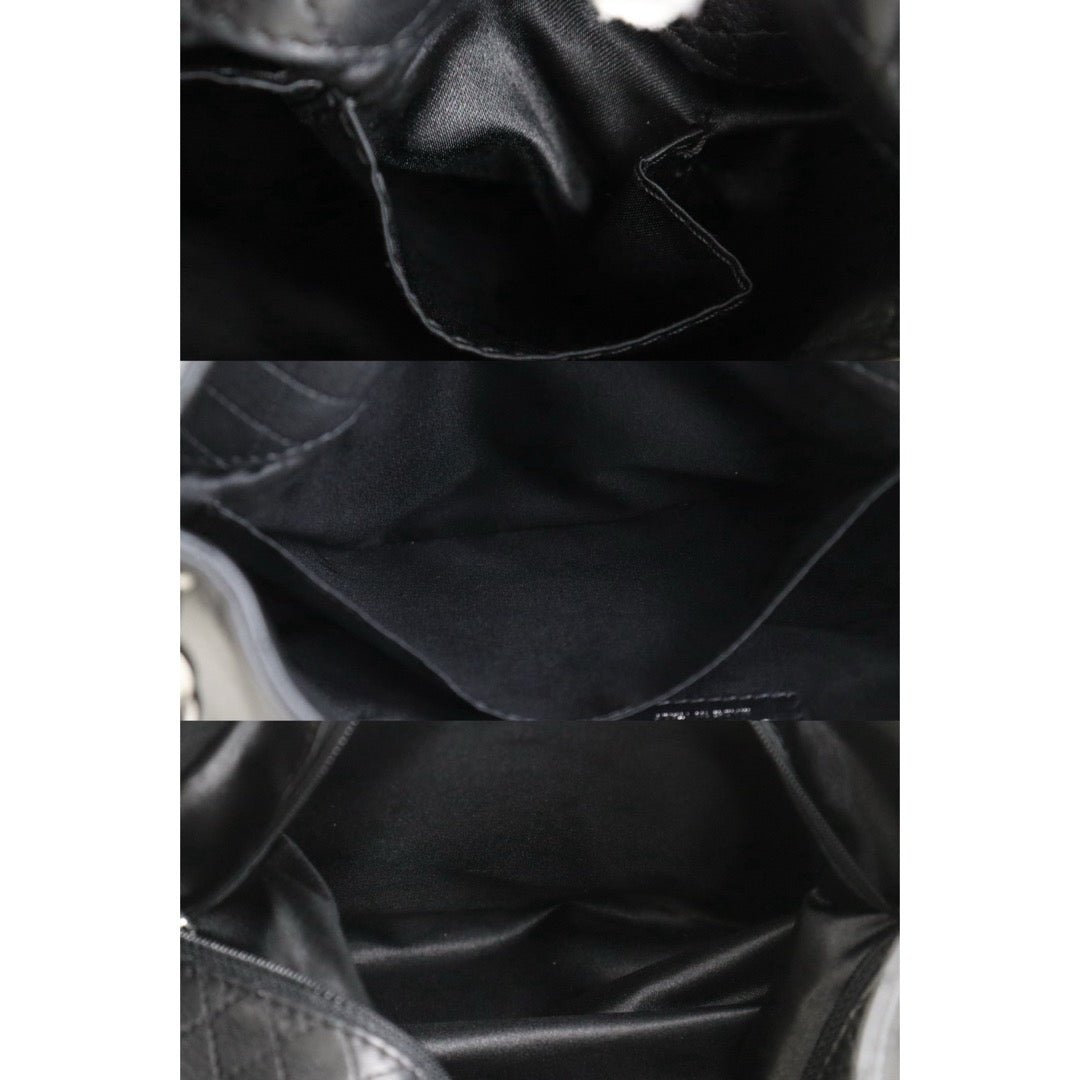 Include Entrupy Certificate of Authenticity｜Very Good ( Rank A)｜ CHANEL Lamb Skin Soft And Chain  Hobo Bag  Black Made In 2006-2008 Year｜S26090736