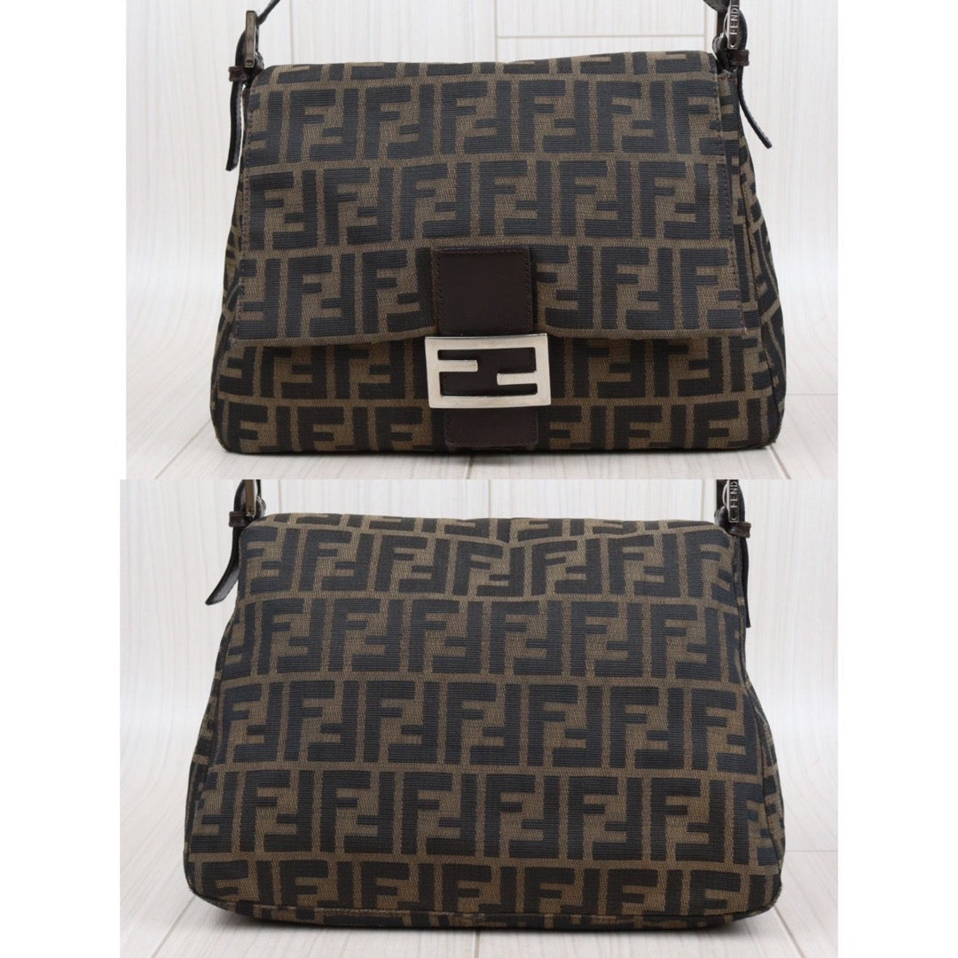 Rank AB｜ FENDI Zucca Mamma Baguette Shoulder Bag ｜V23110925