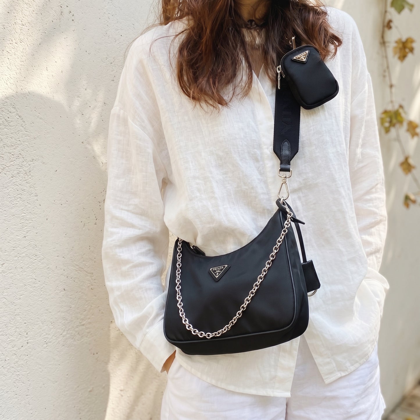 Include Entrupy Certificate of Authenticity｜Very Good ( Rank A)｜ PRADA Re-Edition 2005 Re-Nylon Hobo ｜S26062903