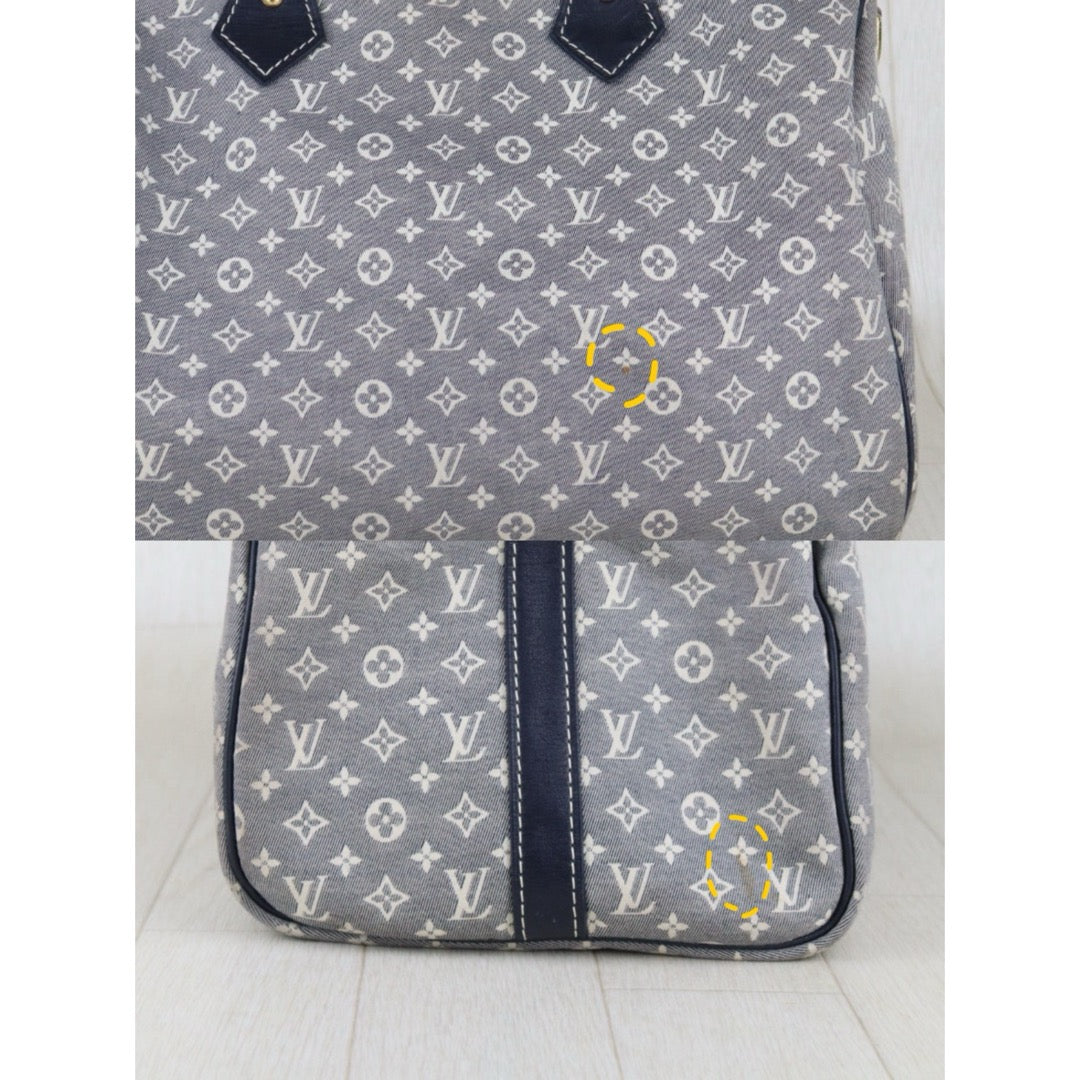 Good ( Rank AB)｜ LV Denim Monogram Speedy 30 Hand Bag Shoulder Bag｜S25052703