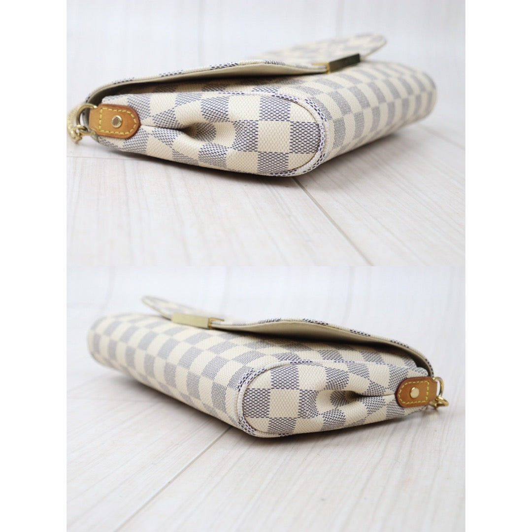 Rank AB ｜ Louis Vuitton Damier Azur Favorite MM Shoulder Bag｜24050805