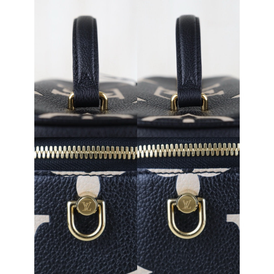 Include Entrupy Certificate of Authenticity｜Very Good ( Rank A) ｜Louis Vuitton Monogram Empreinte Leather vanity PM Hand Bag With Shoulder Strap｜S26090718