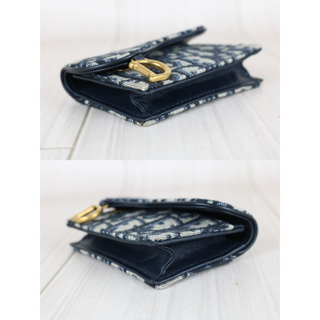 Very Good ( Rank A)｜ Dior Trotter Trifold Card Holder Coin Purse ｜S25090404