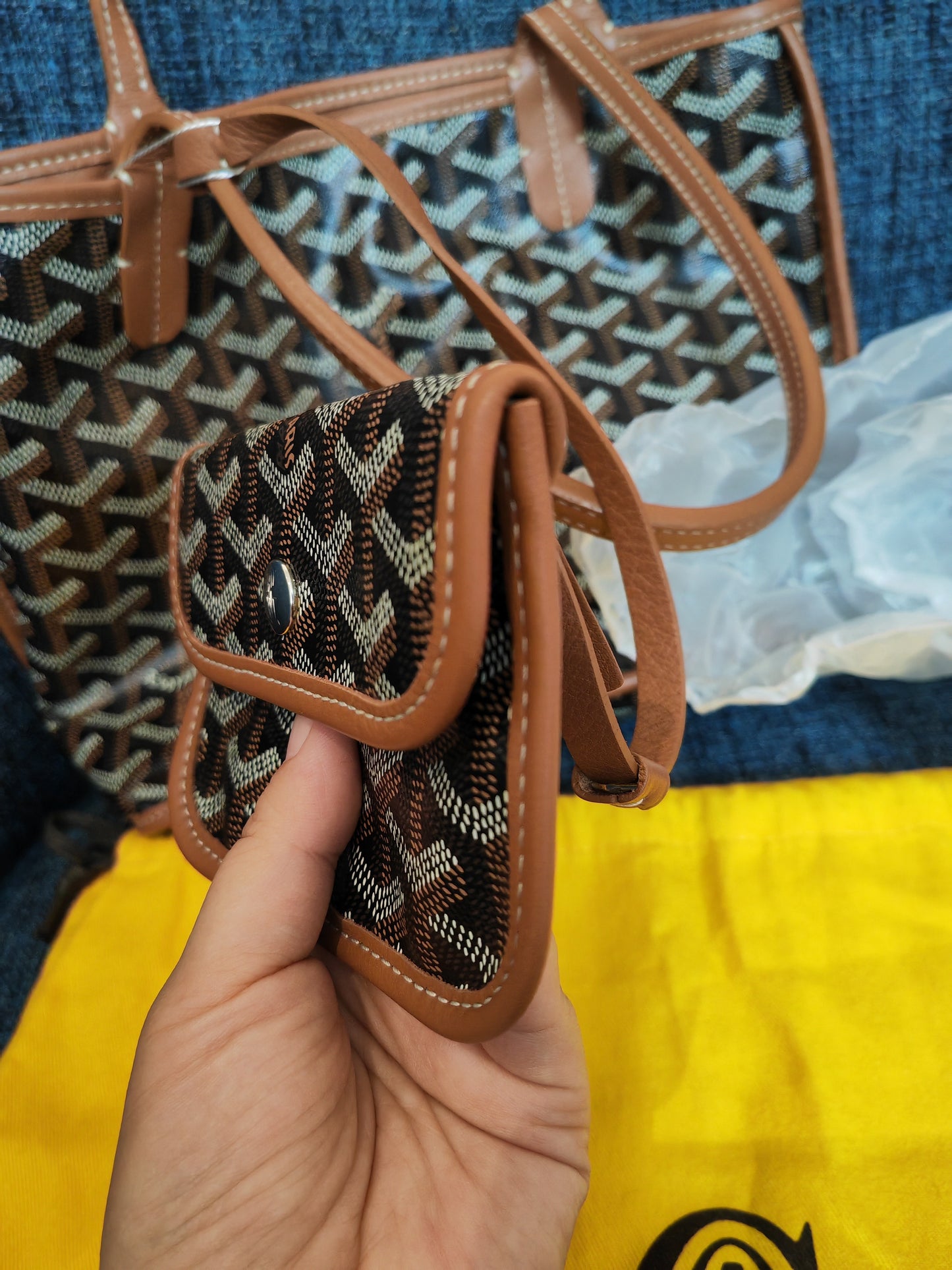 Excellent（Rank SA） ｜ Goyard  Tote Bag Brown｜7106-1