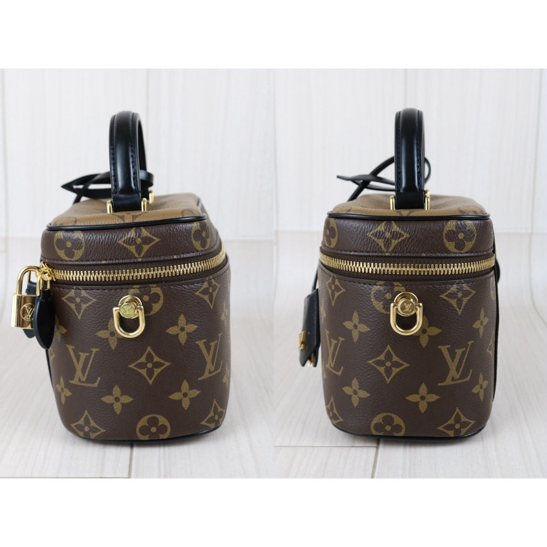 Include Entrupy Certificate of Authenticity｜Very Good ( Rank A)｜ Louis Vuitton Monogram Vanity Handbag Shoulder Bag IC Chips Model｜S26051106