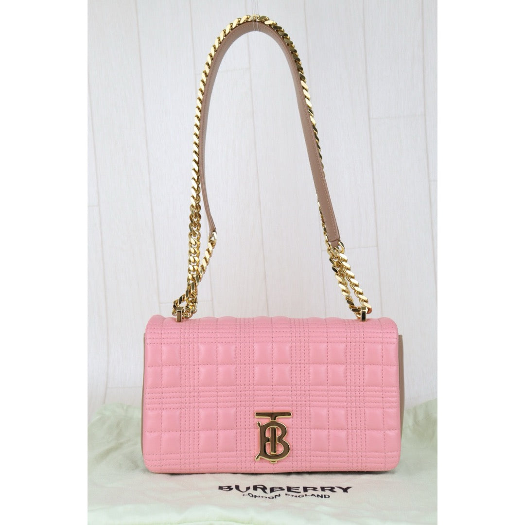 Very Good ( Rank A)｜BURBERRY Matrasse Chain Lola Shoulder Bag Pink ｜H25063011