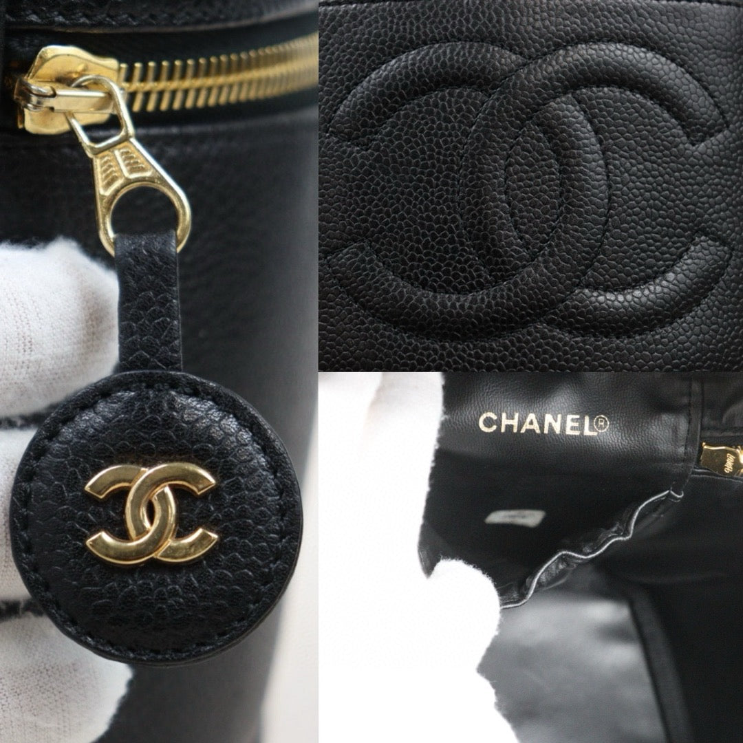 Good ( Rank AB)｜ CHANEL Caviar Skin Vanity Handbag  Made In 1996～1997Year ｜25041010