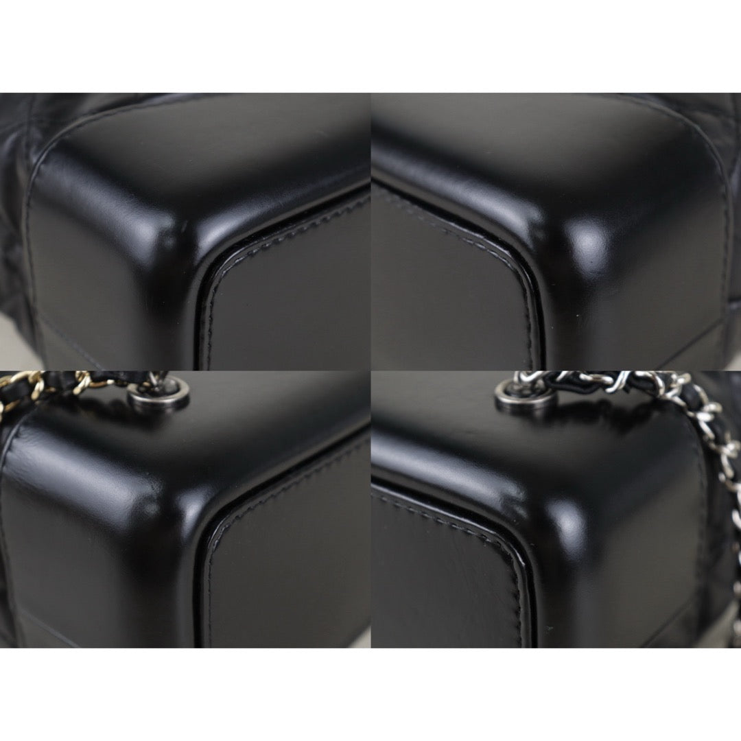 Include Entrupy Certificate of Authenticity｜Very Good（Rank A）｜ CHANEL Gabrielle Calfskin Chain Backpack PM Black Made In 2018-2019Year｜S26090743