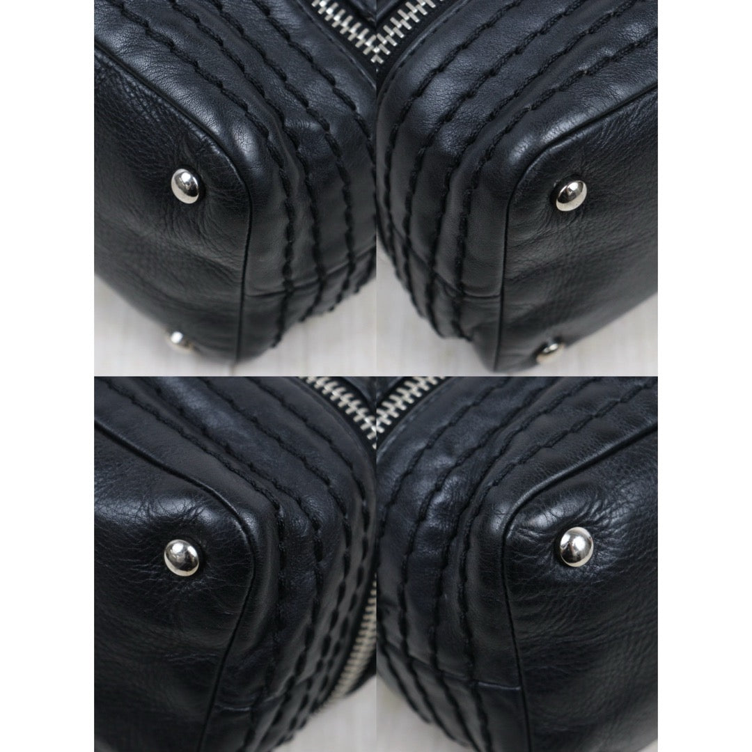 Good ( Rank AB)｜ CHANEL Calf Leather  Matrasse Chain Shoulder Bag Black Made In 2006- 2008Year｜Y25110424