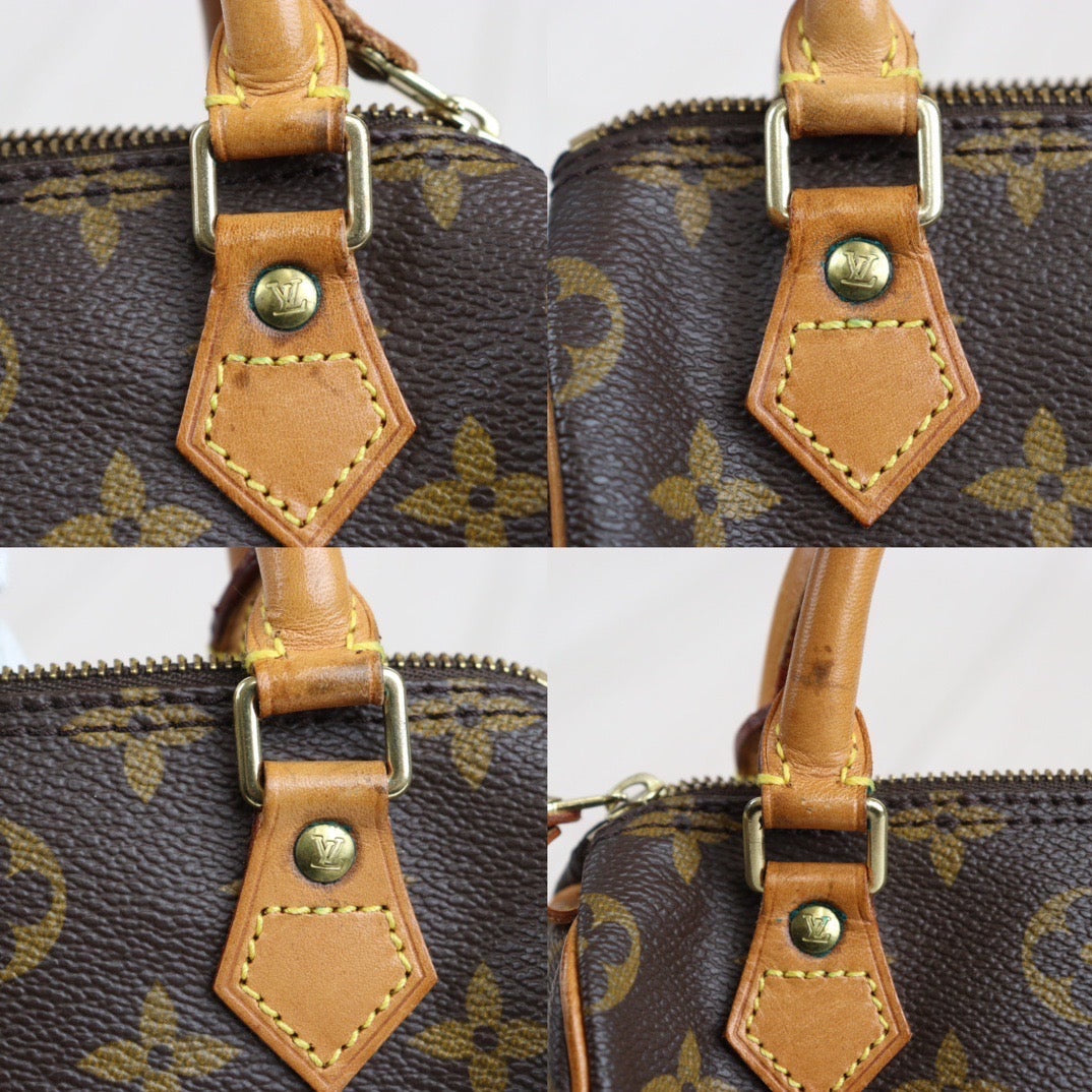 Rank AB ｜ LV Monogram Mini Speedy Handbag With Shoulderstrap ｜23101311