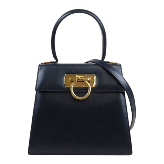 Rank AB  ｜Ferragamo Gancini 2WAY Handbag  Shoulder Bag｜24021538