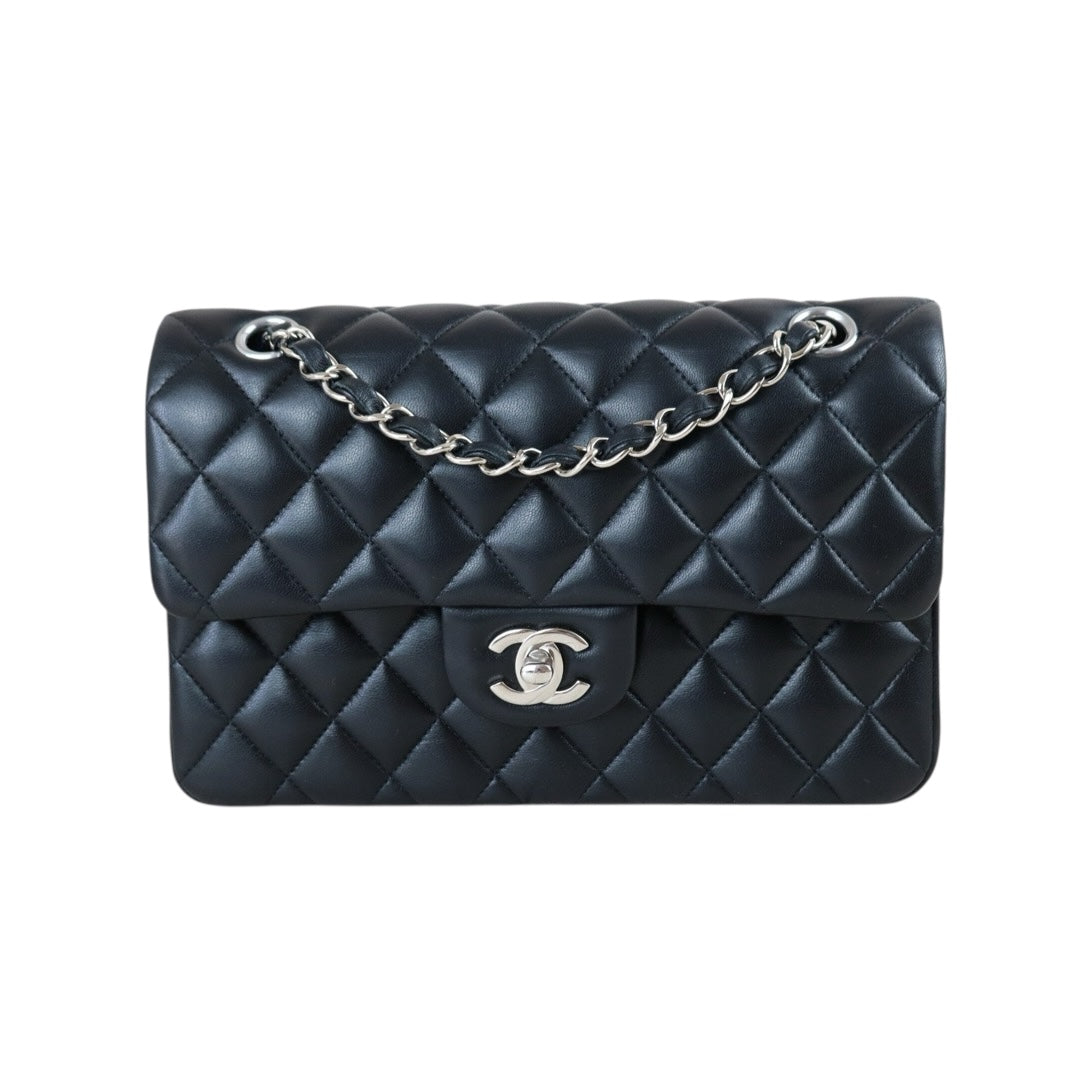 Include Entrupy Certificate of Authenticity｜Very Good ( Rank A)｜ CHANEL Lamb Skin Matrasse Chain Double Flap 23 Shoulder Bag  Black Made In 2020-2021 Year｜S26090748