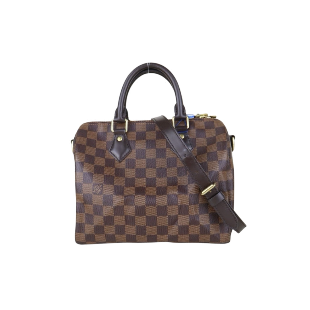 Include Entrupy Certificate of Authenticity｜Good ( Rank AB)｜ Louis Vuitton Damier Speedy 25 Hand Bag With Shoulder Strap｜S26072541