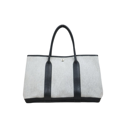 Good ( Rank AB)｜ HERMES Garden Party PM Handbag Black□H Stamp Made In 2004 Year｜25102301