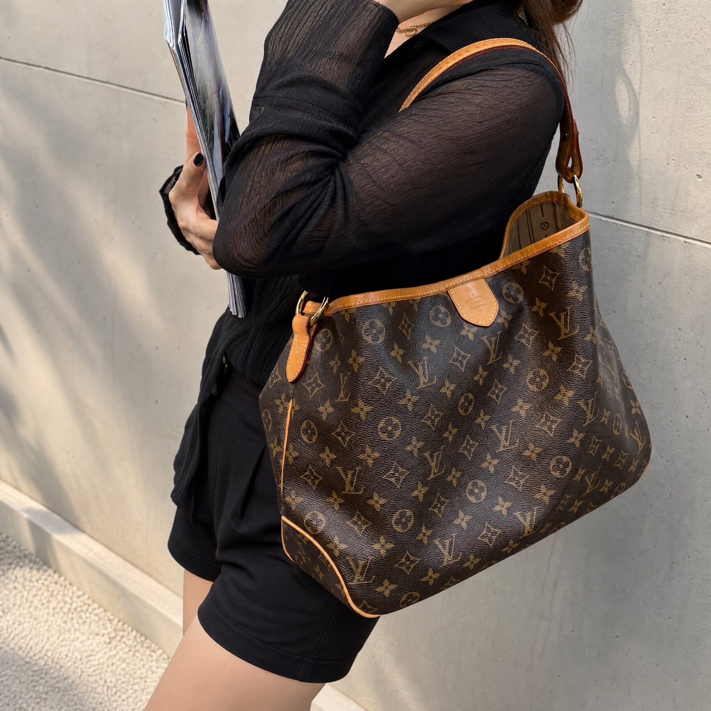 Include Entrupy Certificate of Authenticity｜Very Good ( Rank A)｜ Louis Vuitton Monogram Delightfull PM ShoulderBag ｜S26072519