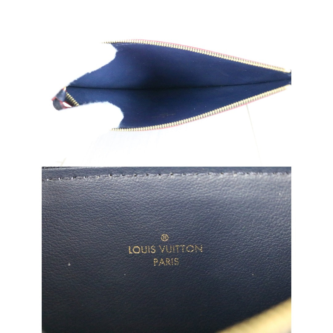 Very Good ( Rank A)｜LV Monogram Empreinte Pochette Felicie Shoulder Bag Blue｜S25112304