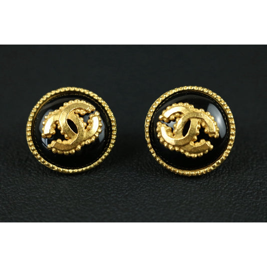 Include Authentic Detective Certificate of Authenticity｜Very Good ( Rank A) ｜CHANEL 96A COCO Mark Vintage Earrings Made In 1996 Year ｜S26071502