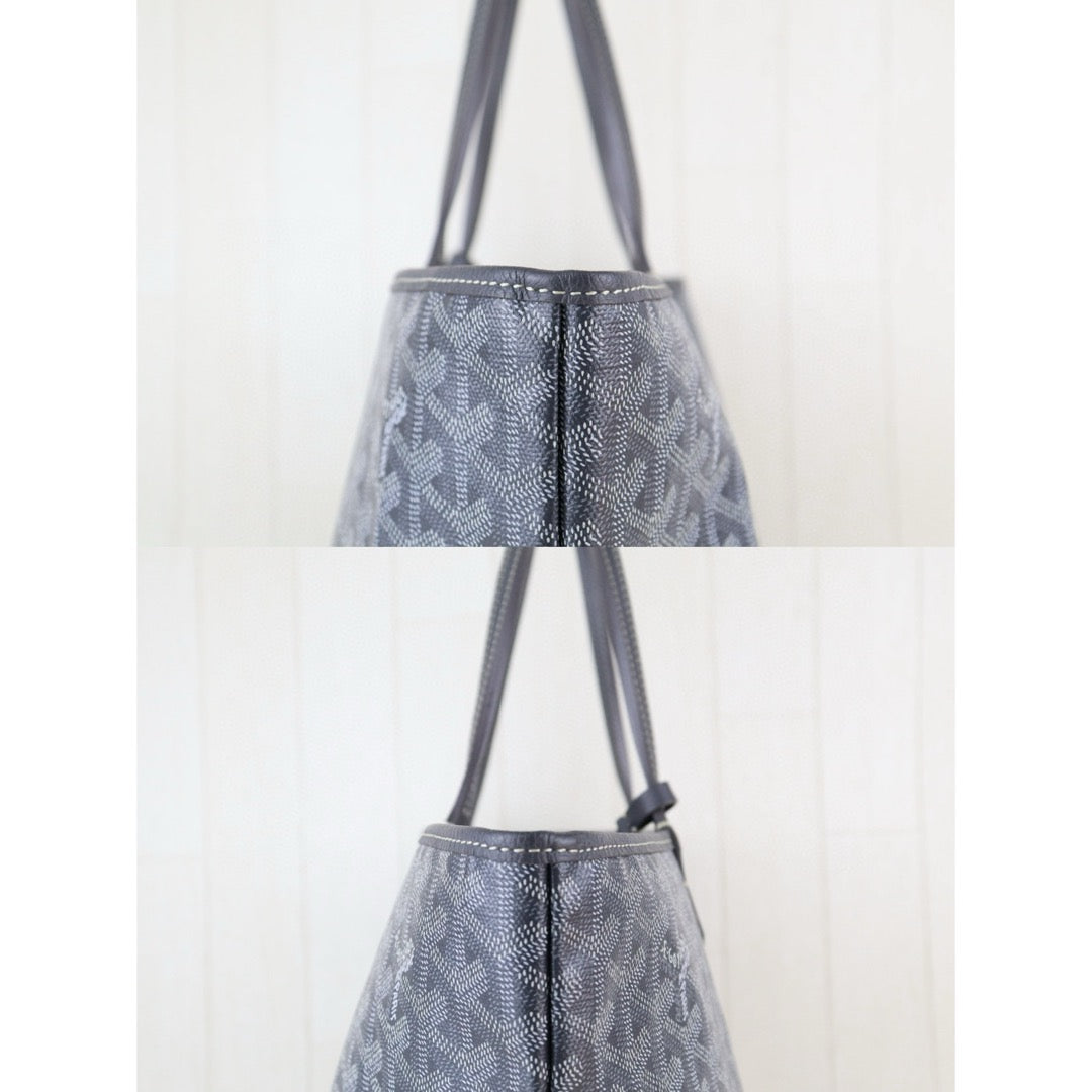 Good ( Rank AB) ｜ Goyard Saint-Louis PM Tote Bag Grey｜W24121101