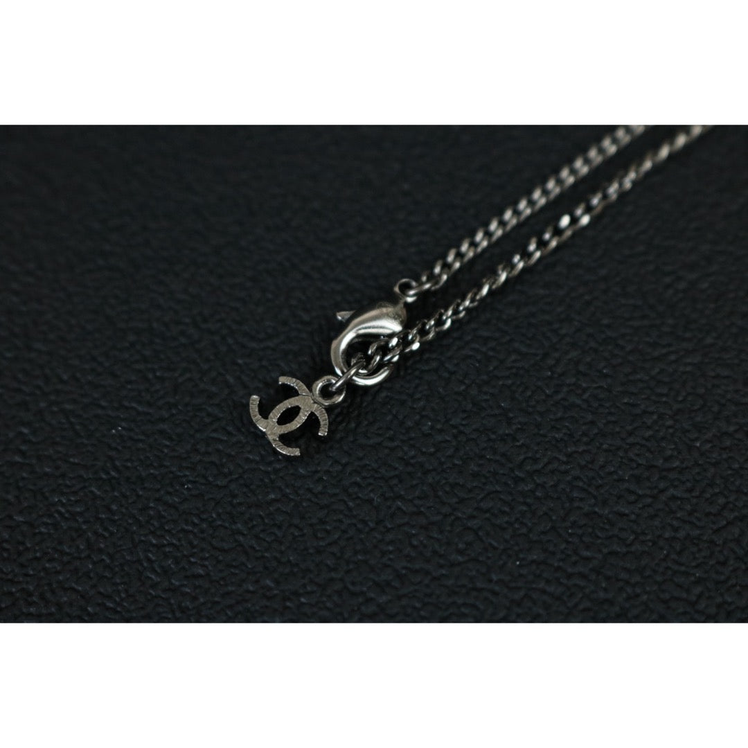Include Authentic Detective Certificate of Authenticity｜Very Good ( Rank A) ｜ CHANEL A14K  Coco Mark  Rhinestone  Necklace｜S26062102