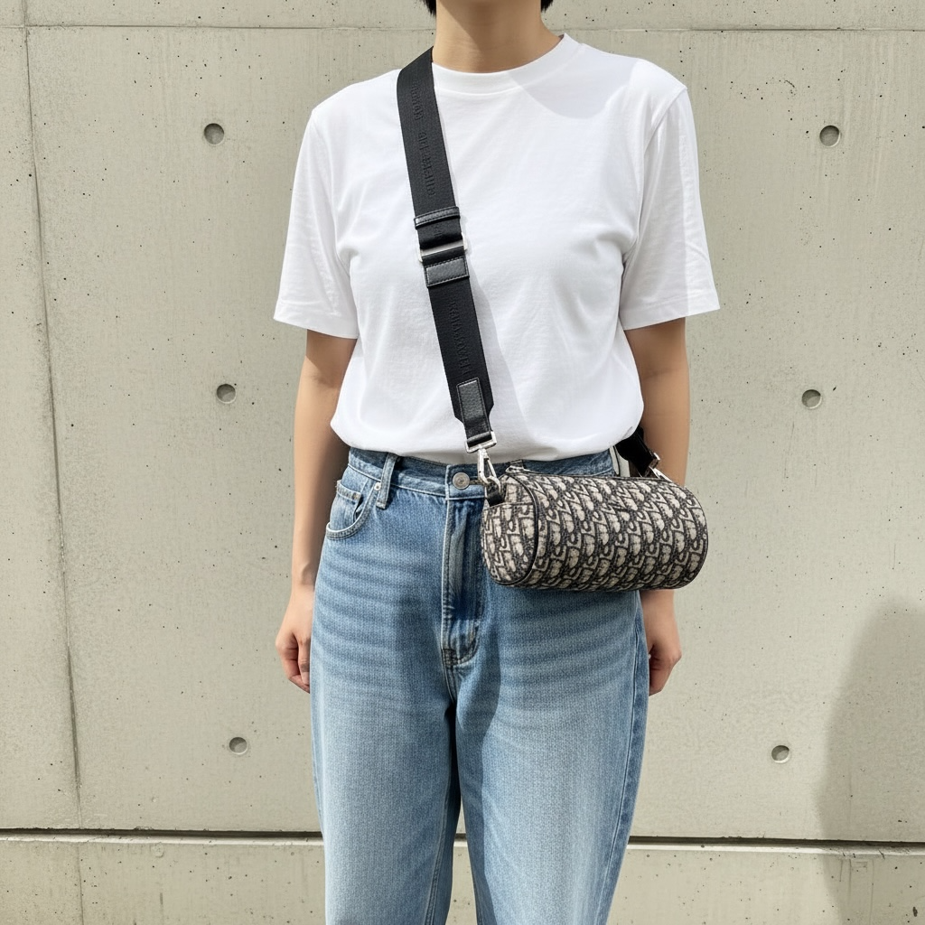 Include Entrupy Certificate of Authenticity｜Good ( Rank AB) ｜ Dior Trotter Roller Papillon Shoulder Bag ｜S26031801