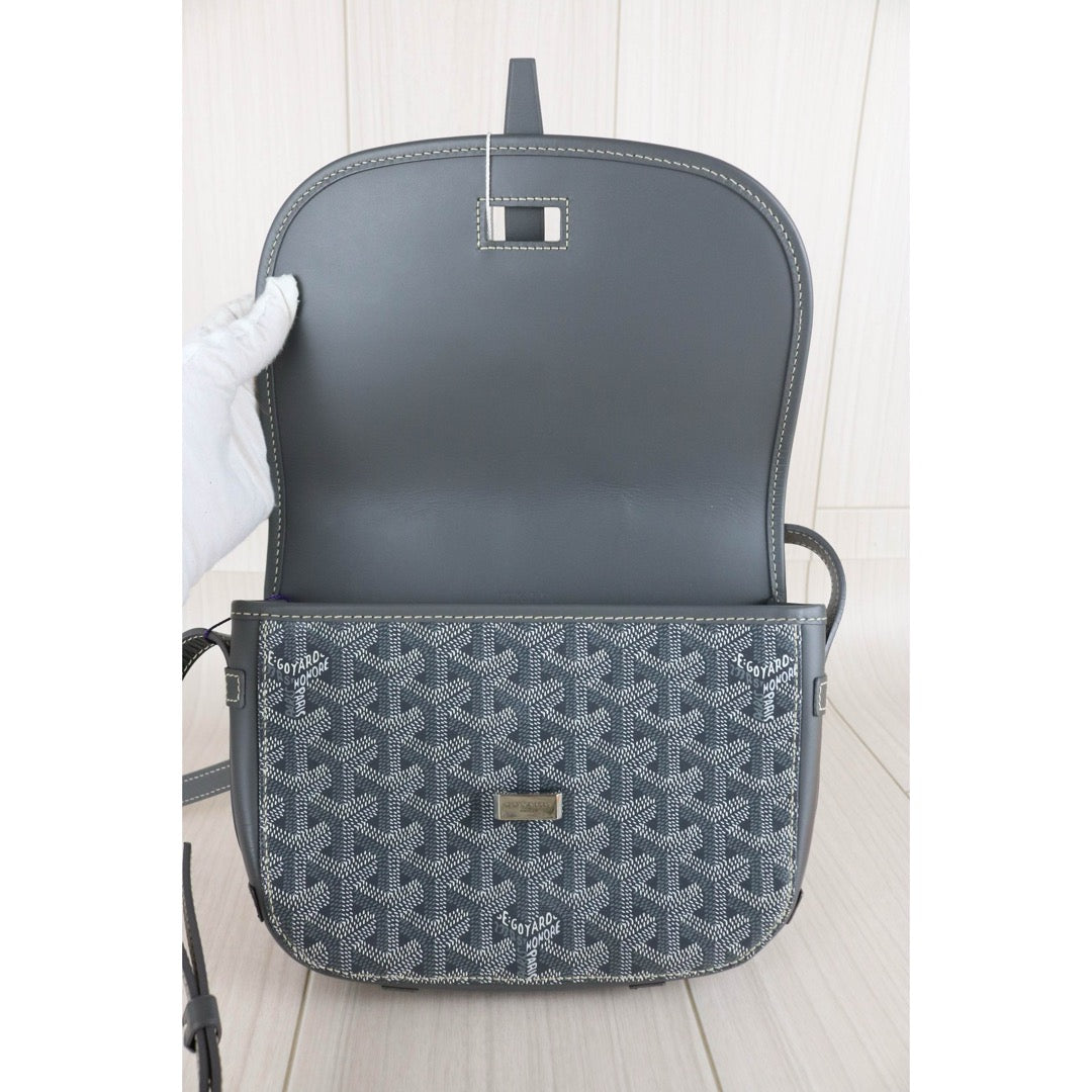 Good ( Rank AB)｜ Goyard Belvedere PM Shoulder Bag Grey｜W25081504