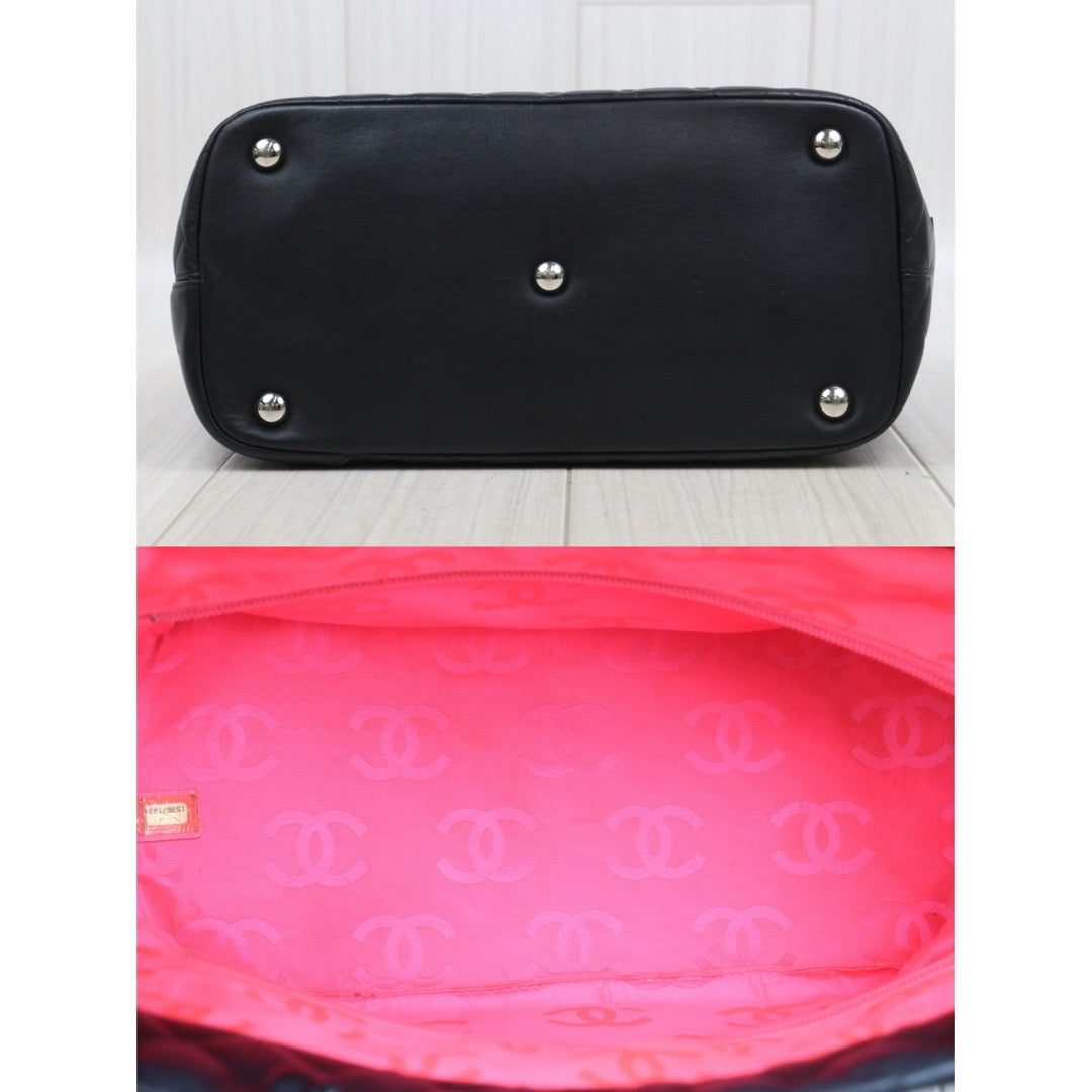 Very Good ( Rank A)｜ CHANEL Cambon Calf Leather So Black ToteBag Made In 2011Year｜P25082710