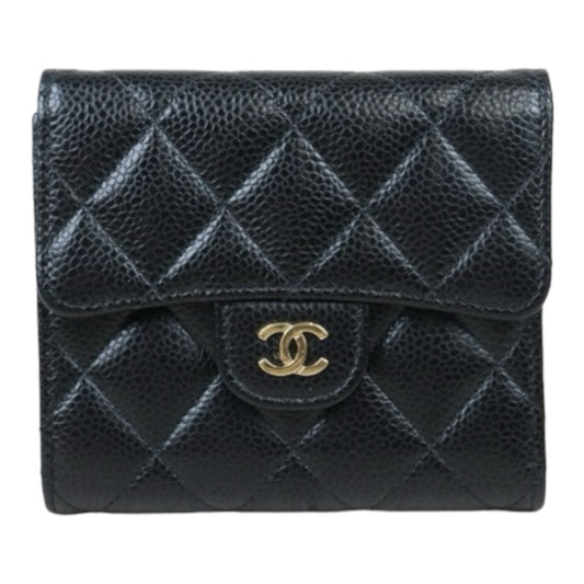 Rank A｜Chanel Caviar Skin Black Wallet｜S24071420