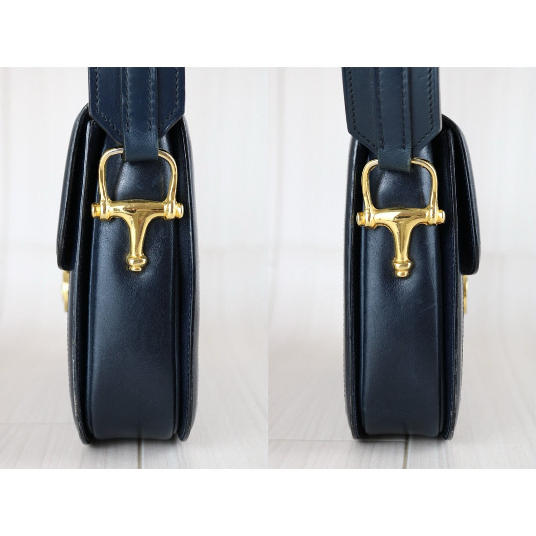 Good ( Rank AB) ｜CELINE Vintage Canvas Carriage Box Calf Shoulder Bag｜S24111806