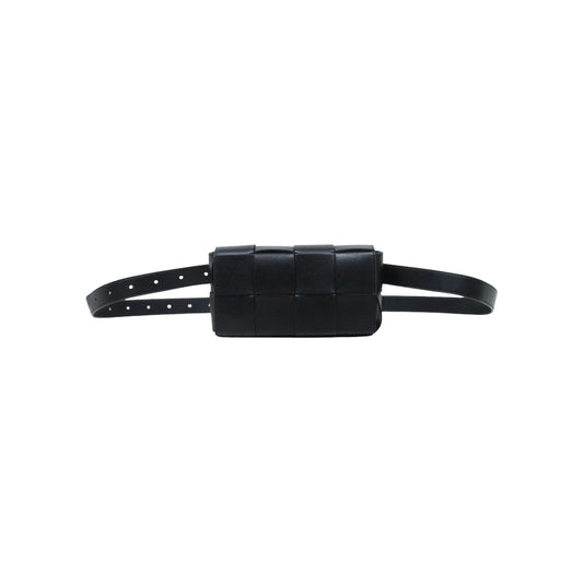 First installment 1/4｜ Very Good ( Rank A)｜ Bottega Veneta Calf Leather Belt Cassette Shoulder Bag Body Bag Waist Bag  Black IC Chips Model ｜S25071014