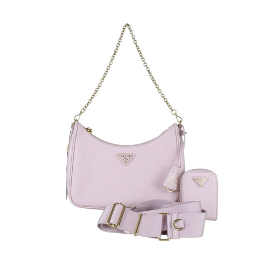 Excellent（Rank SA）｜ PRADA Saffiano Re-Edition  Baby Pink Shoulder Bag ｜S26012714
