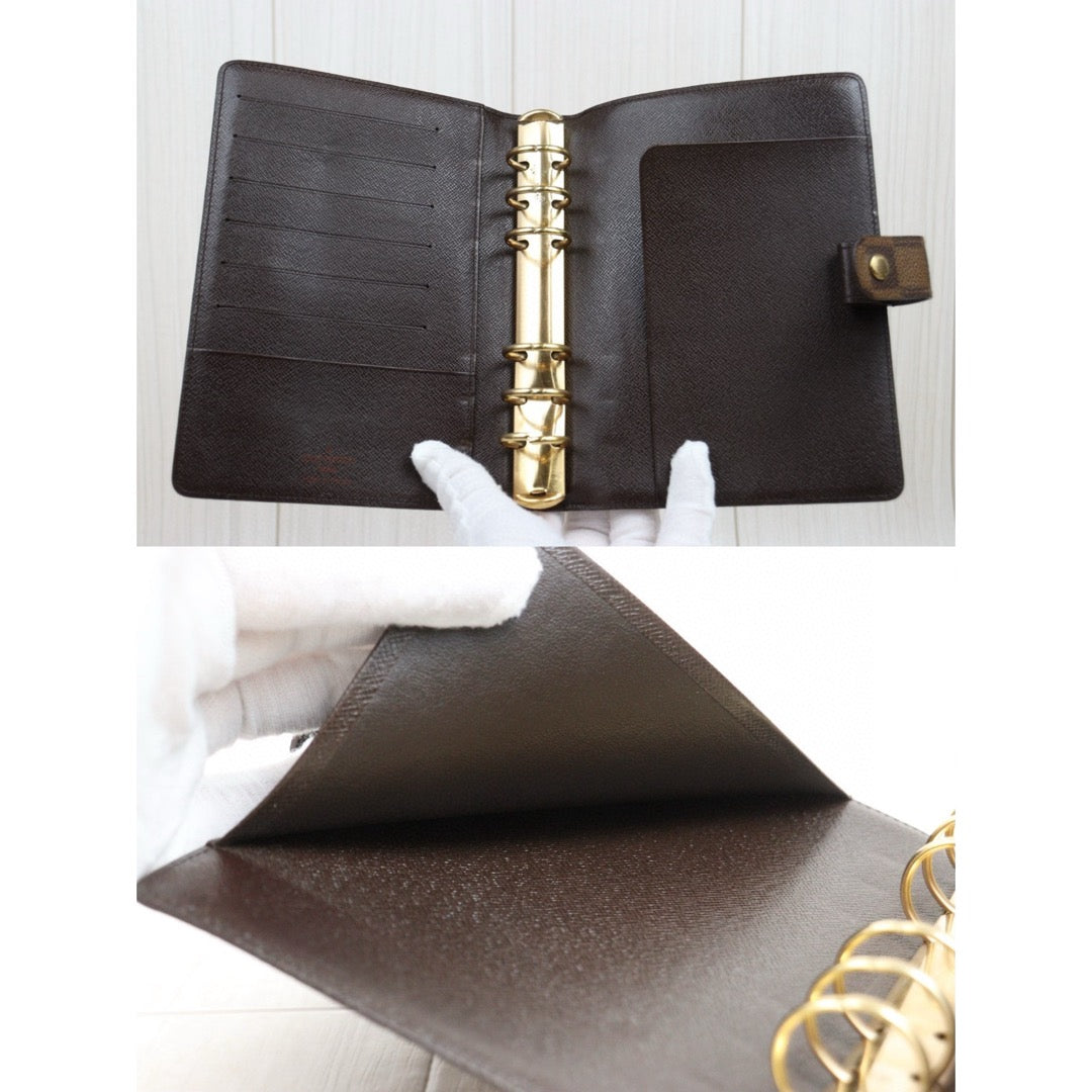 Very Good ( Rank A)｜ LV Damier Ring Agenda Cover Notebook Cover ｜Q25021307