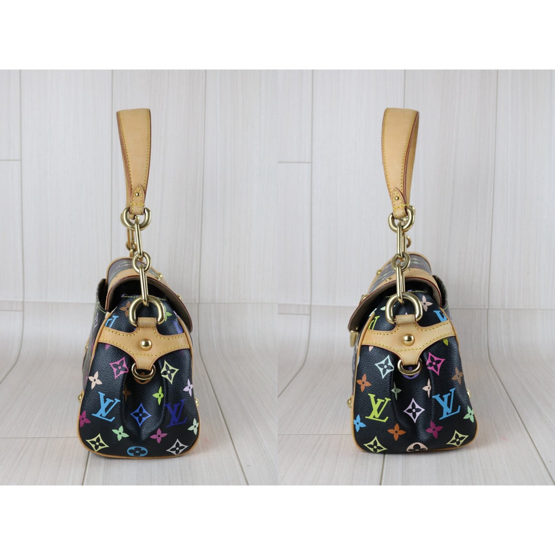 Include Entrupy Certificate of Authenticity｜Good ( Rank AB)｜Louis Vuitton Monogram Takashi Murakam Multicolor Beverly MM HandBag｜S26080115