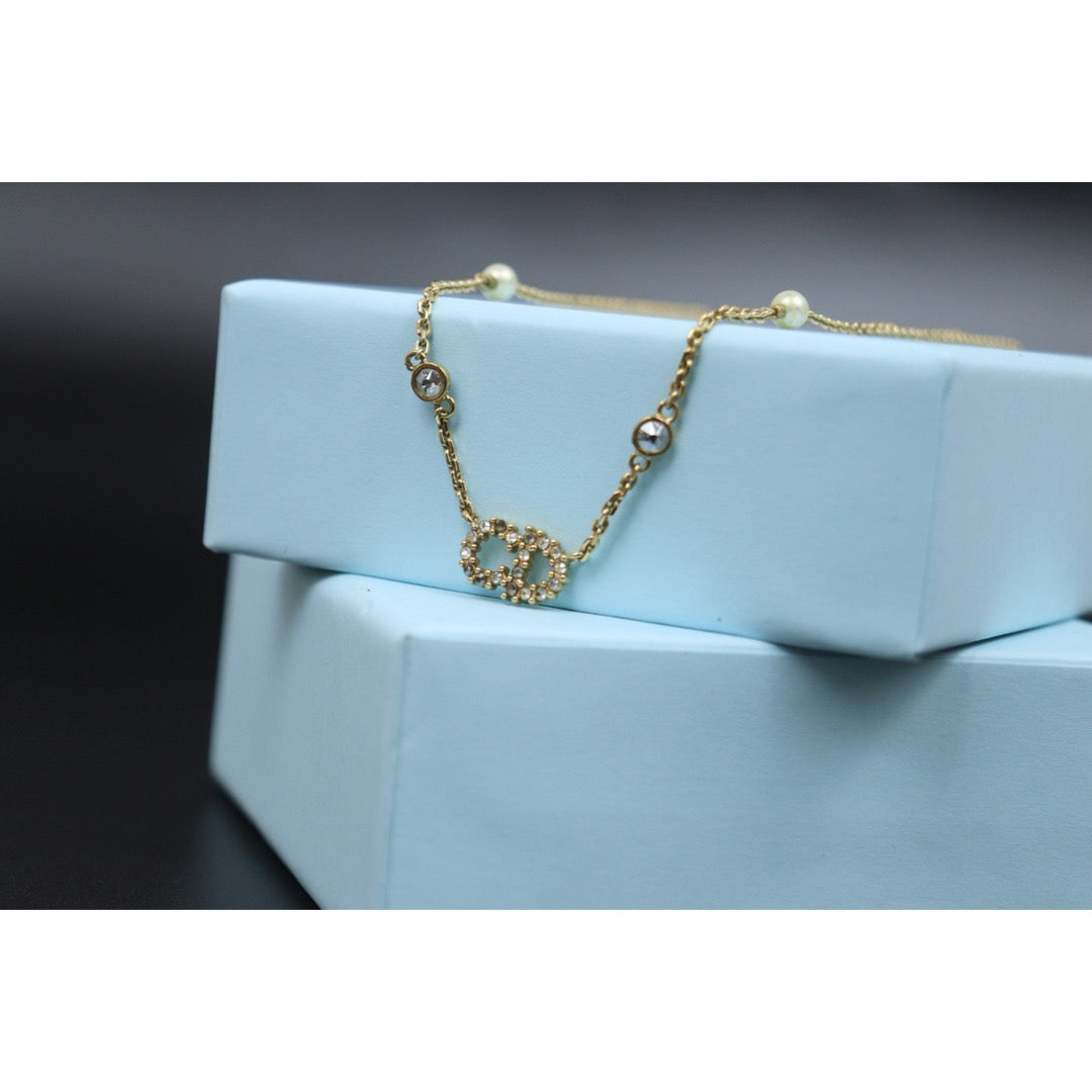 Good ( Rank AB) ｜ Dior CD  Rhinestone Necklace ｜V25121111