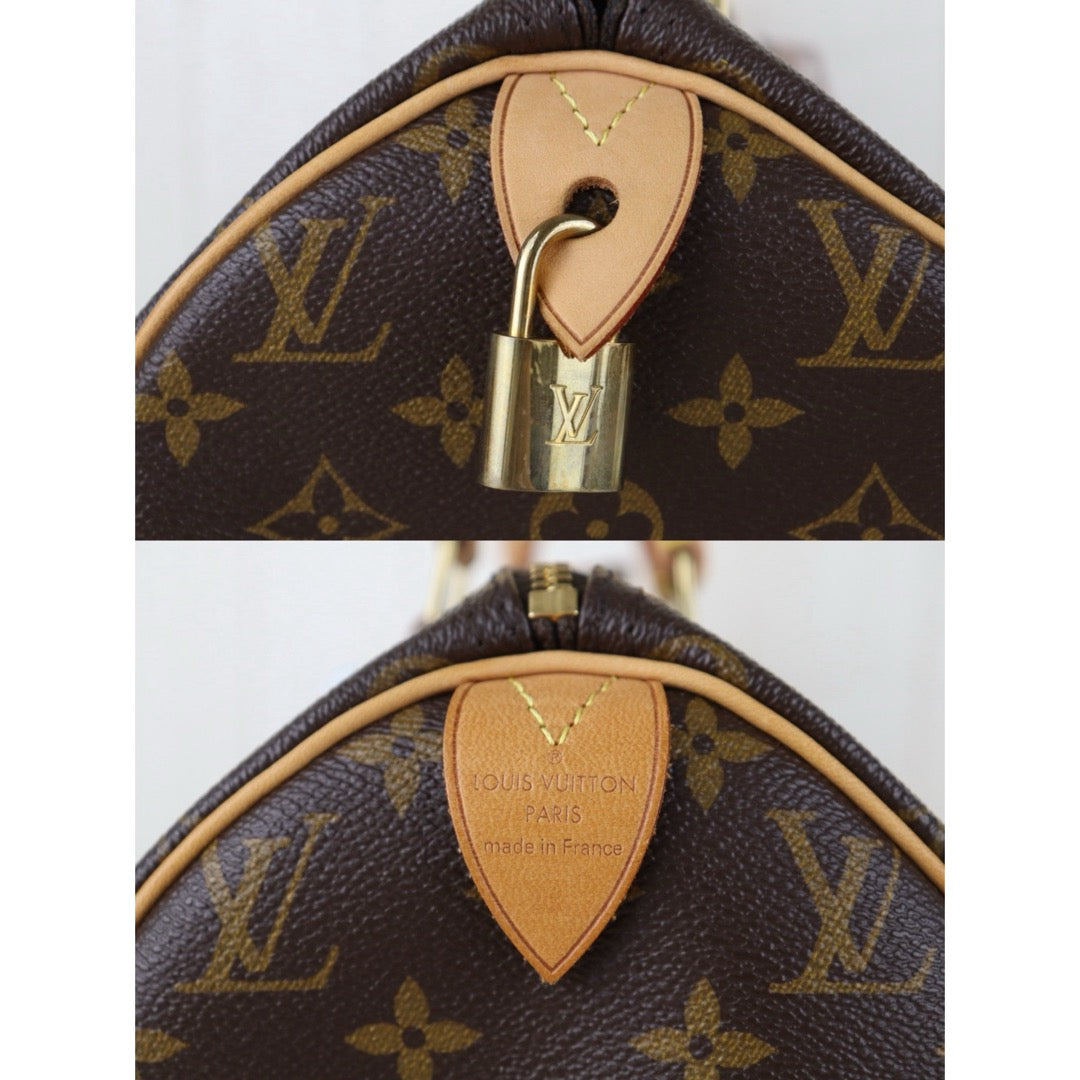 Include Entrupy Certificate of Authenticity｜Very Good ( Rank A) ｜ Louis Vuitton Monogram Speedy 30 Hand Bag ｜S26072511