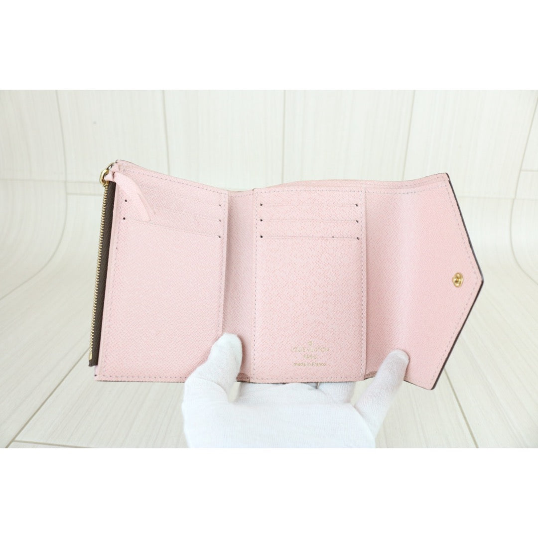 Include Entrupy Certificate of Authenticity｜Good ( Rank AB)｜ Louis Vuitton Monogram Ariane Wallet Rose Ballerine｜S26090734
