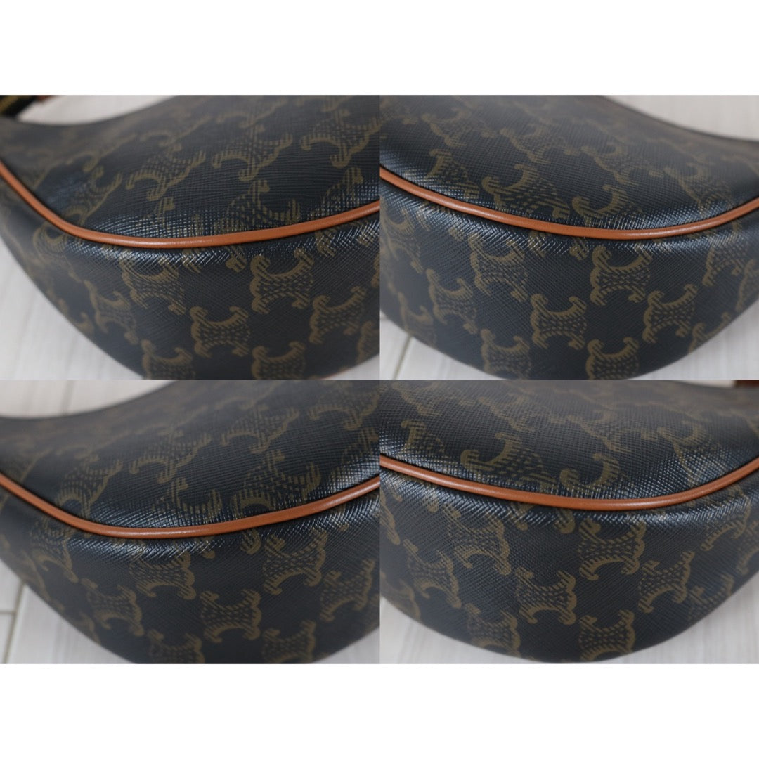 Very Good ( Rank A) ｜ CELINE Macadam AVA Triomphe Canvas Shoulder Bag｜S25112302