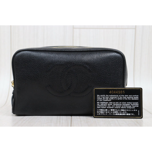 Good ( Rank AB)｜ CHANEL Caviar Skin Vanity Handbag  Made In 1996～1997Year ｜25051322