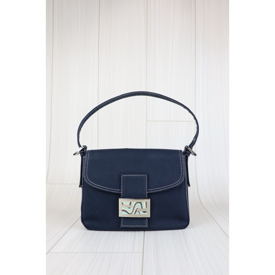 Good ( Rank AB)｜  FENDI Denim Baguette Shoulder Bag  ｜J25060503