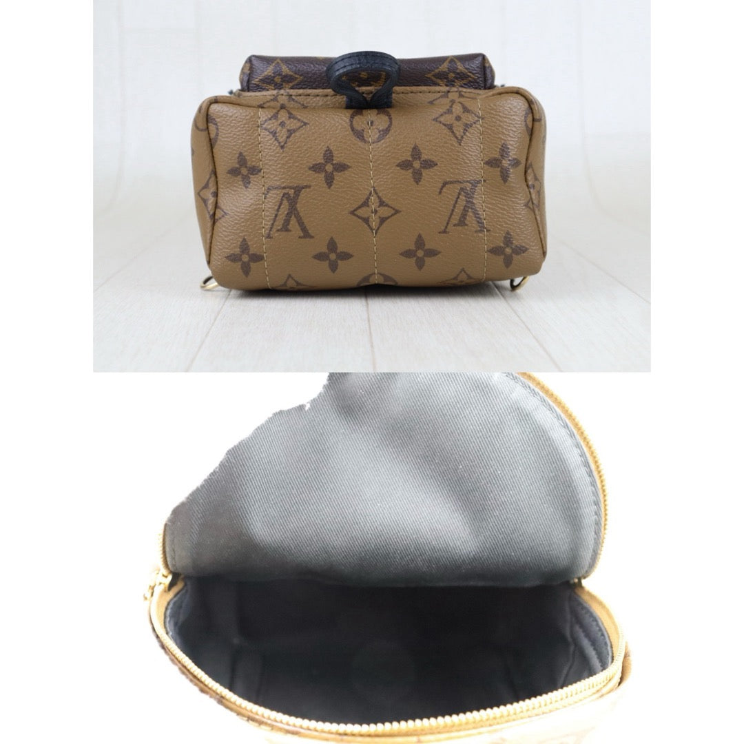 Include Entrupy Certificate of Authenticity｜Very Good ( Rank A) ｜  Louis Vuitton Monogram Coated Canvas Mini Palm Springs Backpack IC Chips Model｜S26040106