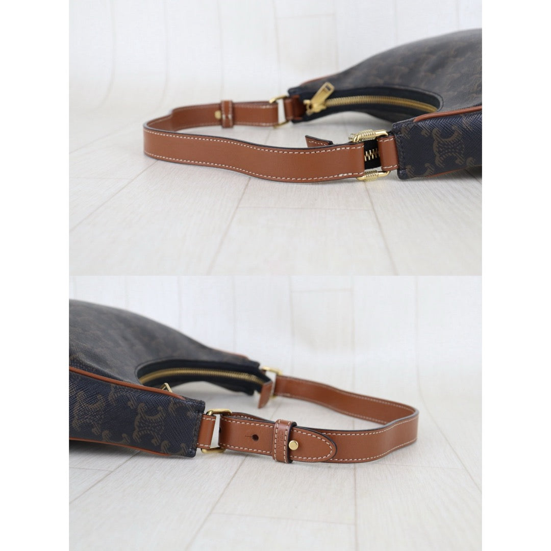 Very Good ( Rank A) ｜ CELINE AVA Triomphe Canvas Shoulder Bag｜S25081806