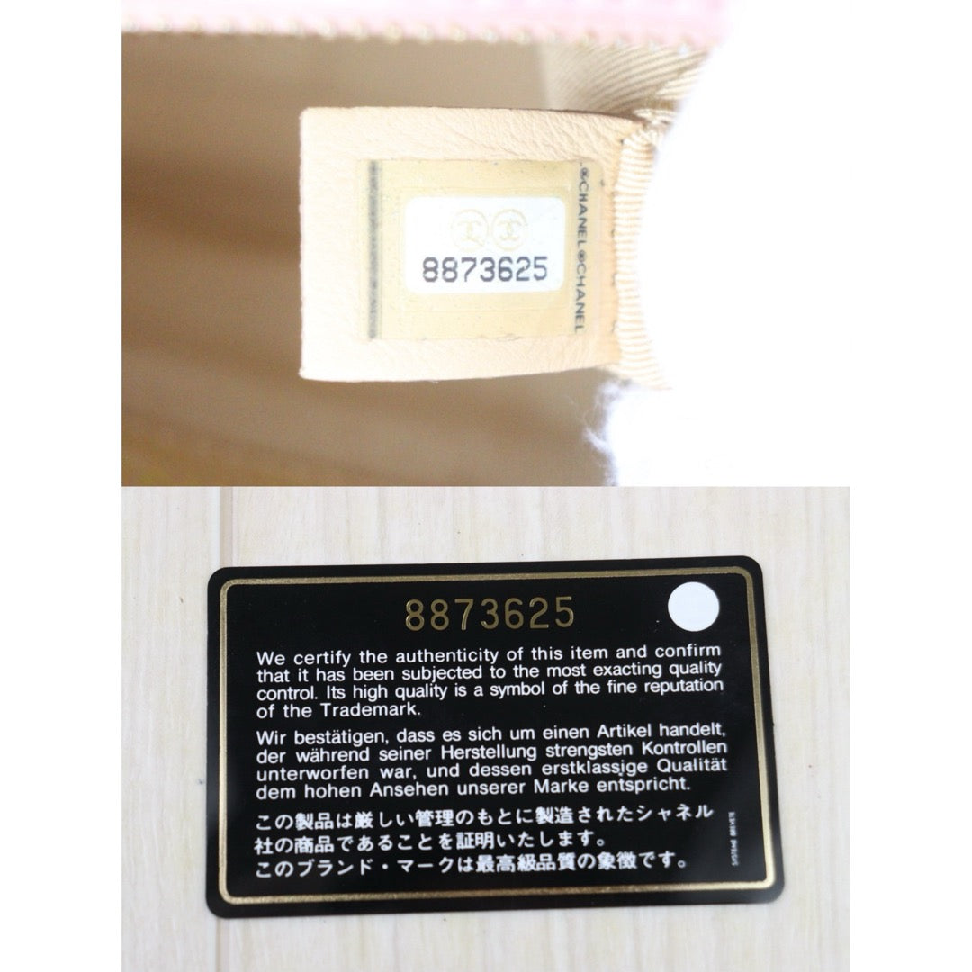 Very Good ( Rank A)｜ CHANEL Half Moon Shoulder Bag Pink Made In 2003-2004 Year ｜V24122602