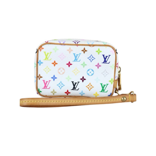 Good ( Rank AB)｜ LV Multi Monogram Truthwapiti  Canvas Pouch White｜X24120601