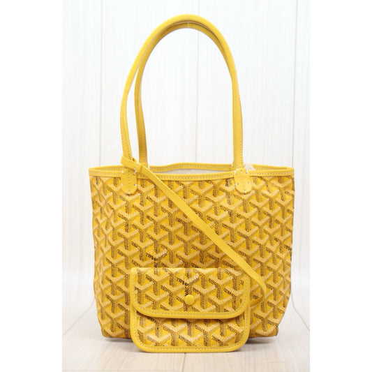 Good ( Rank AB) ｜ Goyard Anjou Vintage Mini Tote Bag Yellow Made In 2005Year｜Y25110423