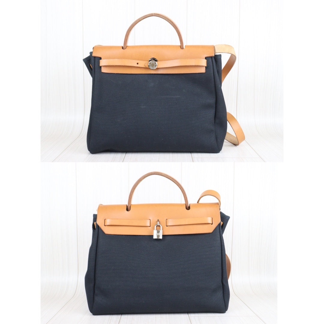 Rank AB ｜ HERMES Herbag PM Shoulder Bag □E Stamp With Change Bag｜23101108