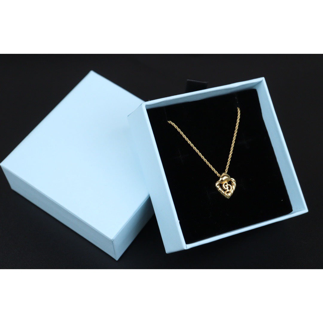 Rank A ｜ Dior CD Necklace Gold Plated ｜V24030765