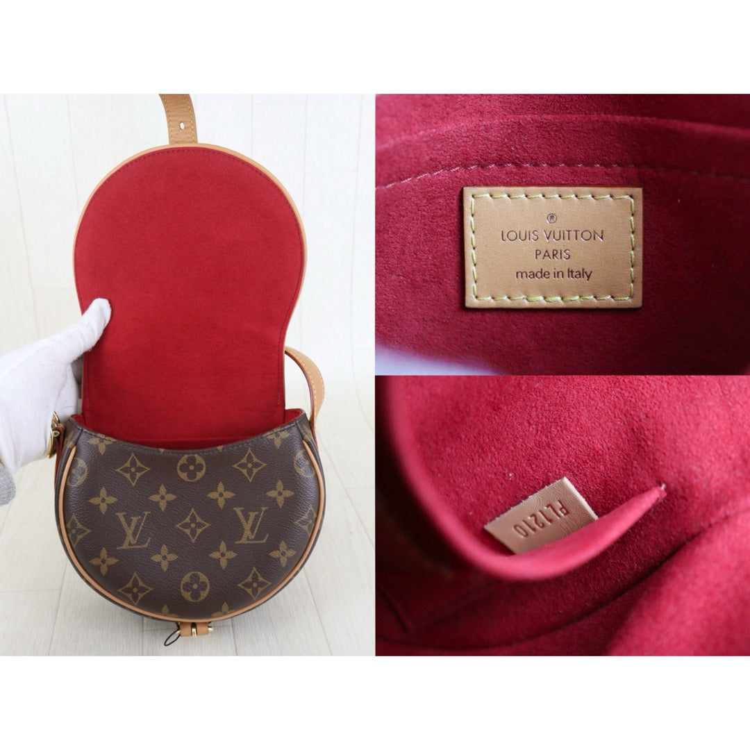 Include Entrupy Certificate of Authenticity｜Very Good ( Rank A)｜ Louis Vuitton Monogram Tamburan Shoulder Bag Current Model｜Z26101210