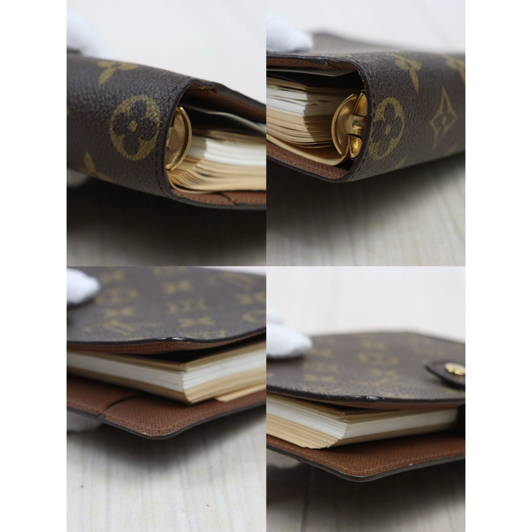 Very Good ( Rank A)  ｜ LV Monogram Medium Ring Agenda Cover Notebook Cover ｜25091204