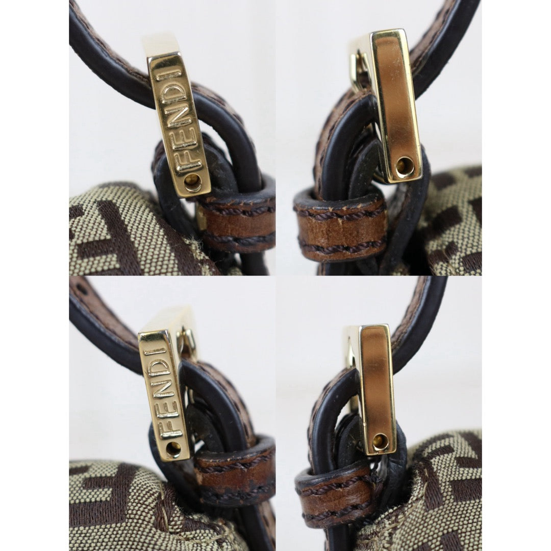 Include Entrupy Certificate of Authenticity｜Good ( Rank AB)｜ FENDI Zucca Mamma Baguette Shoulder Bag Brown｜S26082402